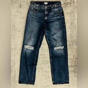 Good American Dark Blue Denim Jeans
